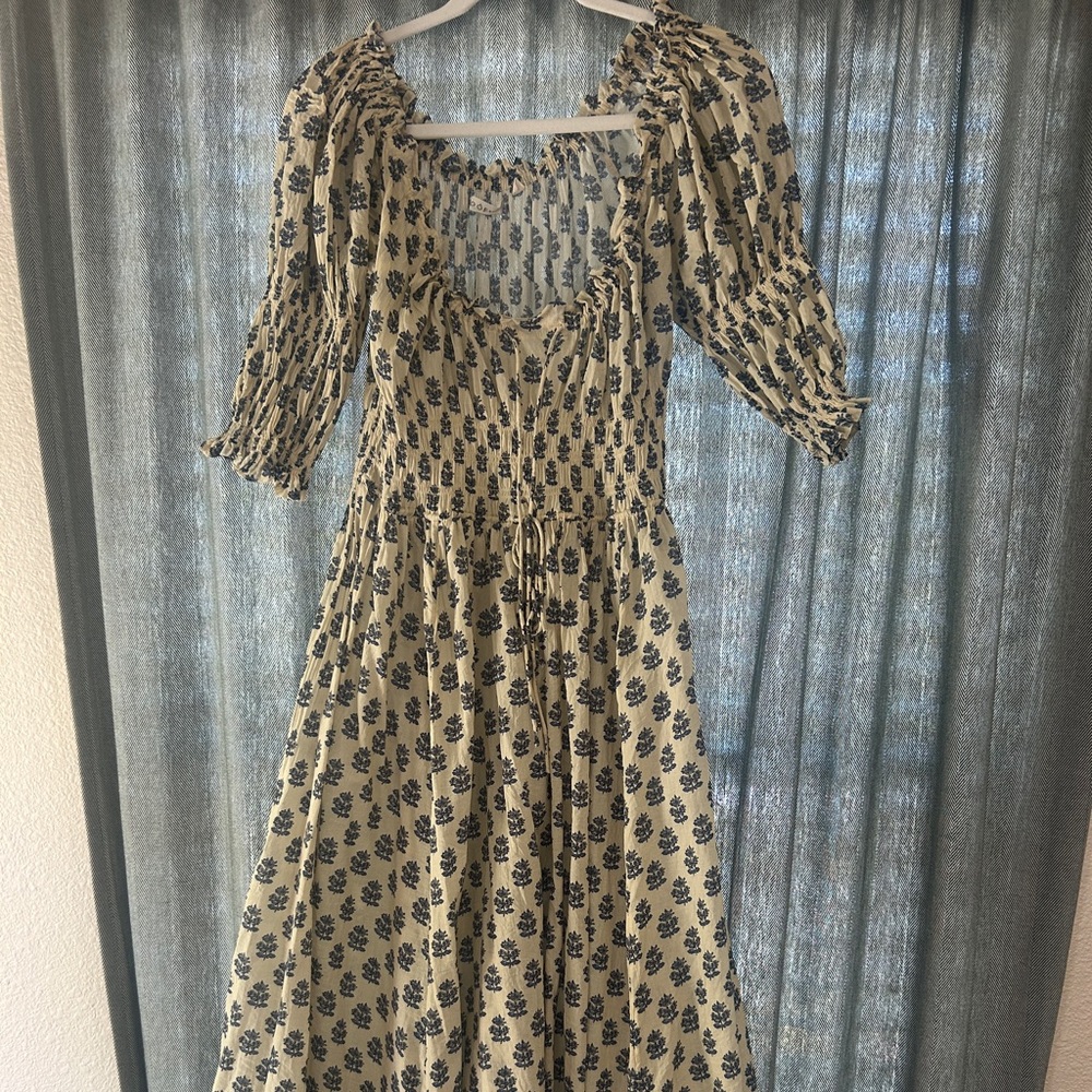 Dôen Ischia Dress in Ivory Meadowsweet Floral Size S